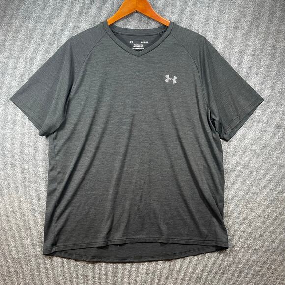 Under Armour The Tech Tee Men's XL Black Stretch Casual Activewear Outdoor - Picture 1 of 9